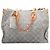 Borsa Louis Vuitton Monogram Denim OnTheGo MM Blu Beige