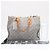 Borsa Louis Vuitton Monogram Denim OnTheGo MM Blu Beige - vista 3