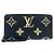 Louis Vuitton Monogram Empreinte Bicolor Zippy Wallet Schwarz Beige