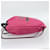 Gucci Logo Drawstring Printed Leather Medium Rosa - vista 3