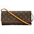Louis Vuitton Monogram Pochette Twin GM M51852 Borsa a Tracolla Marrone Beige