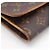 Louis Vuitton Monogram Pochette Twin GM M51852 Borsa a Tracolla Marrone Beige - vista 11