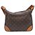 Borsa a tracolla Louis Vuitton Monogram Boulogne 30 Marrone Beige