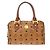 MCM Visetos logogramme Canvas and Leather Marrone