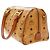 MCM Visetos logogramme Canvas and Leather Marrone - vista 4