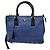Borsa Tote Prada Saffiano Lux Medium Galleria Blu/Nero