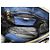 Borsa Tote Prada Saffiano Lux Medium Galleria Blu/Nero - vista 12
