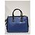Borsa Tote Prada Saffiano Lux Medium Galleria Blu/Nero - vista 3