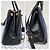 Borsa Tote Prada Saffiano Lux Medium Galleria Blu/Nero - vista 5