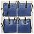 Borsa Tote Prada Saffiano Lux Medium Galleria Blu/Nero - vista 7