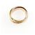 Anello Cartier Trinity in oro rosa bianco e giallo 18K - vista 2