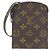 Louis Vuitton Monogram Pochette Secret M45484 Accessory Pouch Marrone