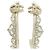 Orecchini a clip Chanel Clear and Gold D'oro