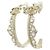 Orecchini a clip Chanel Clear and Gold D'oro - vista 2
