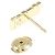 Orecchini a lobo Christian Dior in oro giallo 18K e diamanti - vista 3
