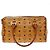 MCM Visetos logogramme Canvas and Leather Marrone - vista 2