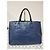 Borsa Tote PRADA Galleria Double-Zip Large in pelle Saffiano Lux Blu - vista 3