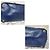 Borsa Tote PRADA Galleria Double-Zip Large in pelle Saffiano Lux Blu - vista 9