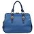 Miu Miu Madras Bowler Leather Small Blu - vista 2