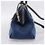 Miu Miu Madras Bowler Leather Small Blu - vista 4