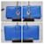 Yves Saint Laurent Pochette en cuir Saint Laurent Bleue  - vue 7