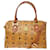 MCM Visetos logogramme Canvas and Leather Marrone