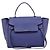 Céline Cinturón Celine de cuero Large Azul