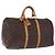 LOUIS VUITTON Monogram Keepall 50 Boston Bag M41426 LV Auth 196098A Monogramma
