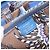 Hermès HERMES Azap Silk In Wallet Leather Blue Silver Auth 196106M Plata Azul - vista 20