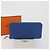 Hermès HERMES Azap Silk In Wallet Leather Blue Silver Auth 196106M Plata Azul - vista 22