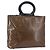 Céline Borsa a mano CELINE Macadam Canvas Vinyl Brown Gold Auth 195746 Marrone D'oro