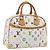 LOUIS VUITTON Monogram Multicolor Trouville Hand Bag White M92663 Auth BA14885V Bianco