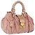 Borsa Miu Miu Matelassé Vitellolux in pelle 2way Rosa Tono Oro Auth 198354