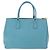 Borsa a mano PRADA Galleria in pelle Saffiano Turquoise Blue Gold Auth 198284V D'oro Turchese - vista 2