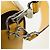 FENDI Dragonite FENDIxFRGMTxPOKMON Mamma Baguette Leather Yellow Auth 167542SM Argento Giallo - vista 18