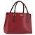 Borsa a mano BURBERRY in pelle rossa e oro Auth 196605 Rosso D'oro