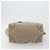 Céline CELINE Luggage Medium Hand Bag Leather Beige Silver Auth 197325A Argento - vista 10