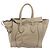 Céline CELINE Luggage Medium Hand Bag Leather Beige Silver Auth 197325A Argento - vista 3