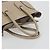 Céline CELINE Luggage Medium Hand Bag Leather Beige Silver Auth 197325A Argento - vista 8