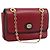 Borsa a tracolla con catena GUCCI in pelle rossa e oro 576421 Auth 195984M Rosso D'oro