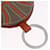 Ring Hermès Chaveiro Basketball HERMES Couro Laranja Prata Auth BA15224V  - vista 10