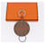 Ring Hermès Chaveiro Basketball HERMES Couro Laranja Prata Auth BA15224V  - vista 15