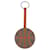 Ring Hermès Chaveiro Basketball HERMES Couro Laranja Prata Auth BA15224V  - vista 3