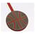 Ring Hermès Chaveiro Basketball HERMES Couro Laranja Prata Auth BA15224V  - vista 4