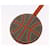 Ring Hermès Chaveiro Basketball HERMES Couro Laranja Prata Auth BA15224V  - vista 7