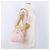 Borsa a tracolla Salvatore Ferragamo Vala Chain in pelle rosa tono oro Auth 198526A - vista 25