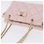 Borsa a tracolla Salvatore Ferragamo Vala Chain in pelle rosa tono oro Auth 198526A - vista 7