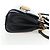 Borsa VALENTINO Rock Studs in pelle 2way Nero Oro Auth 195239M D'oro - vista 4
