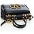 Borsa VALENTINO Rock Studs in pelle 2way Nero Oro Auth 195239M D'oro - vista 6