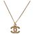 Collana CHANEL COCO Mark metallo tono oro CC Auth 198855V